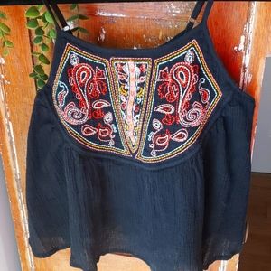 Rip Curl Embroidered Crop Tank